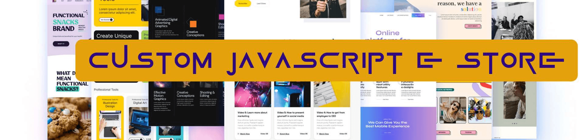 Custom JavaScript E-store